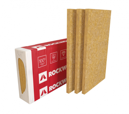 Минеральная вата Rockwool Фасад Баттс Д Оптима 1000х600х100 мм х 3 шт (0,18 м3/упак; 1,8 м2/упак), упак