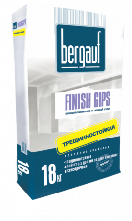 Шпаклевка гипсовая  BERGAUF Finish Gips, 5кг